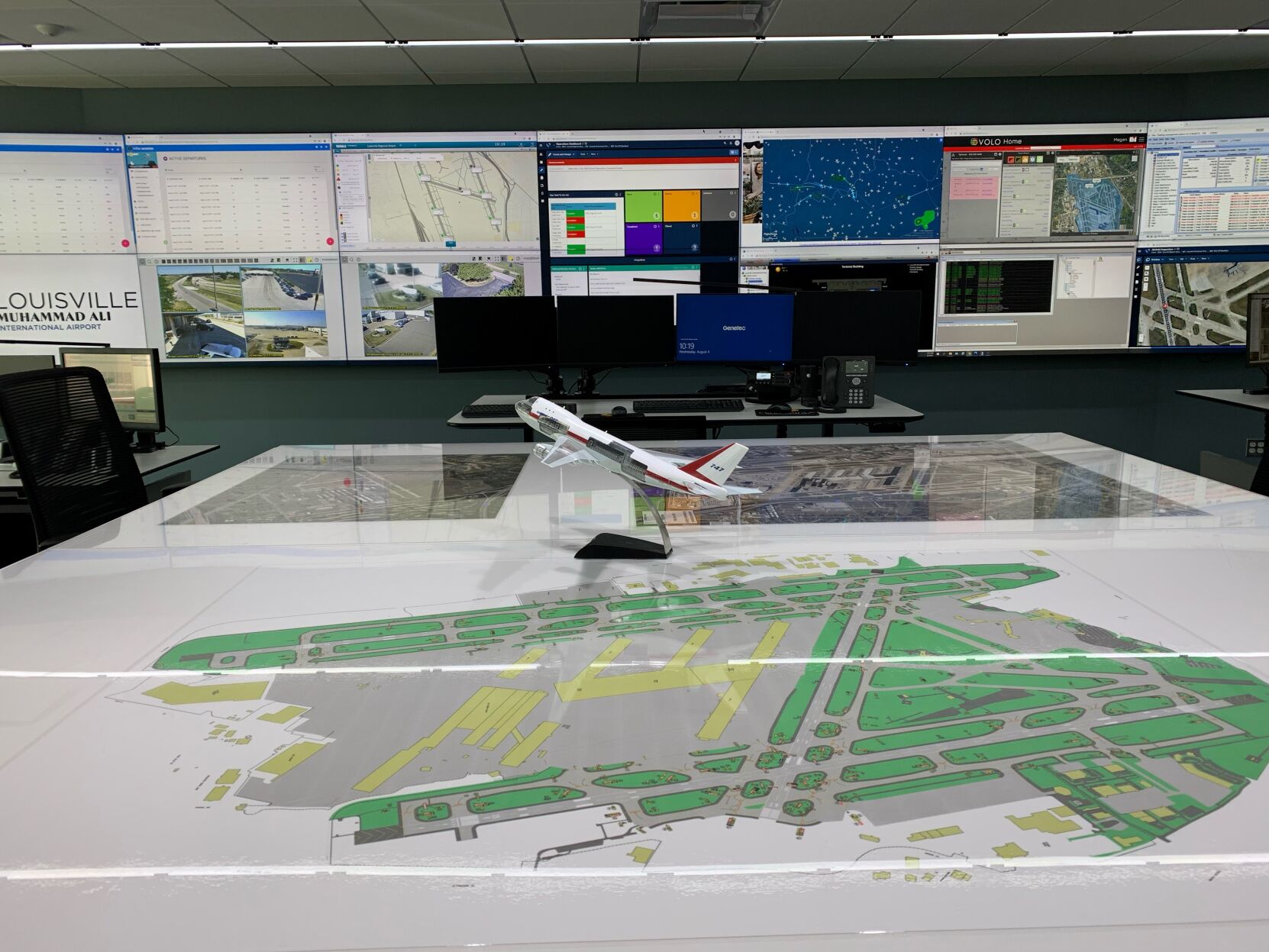 Operations Command Center at the Louisville Muhammad Ali International Airport